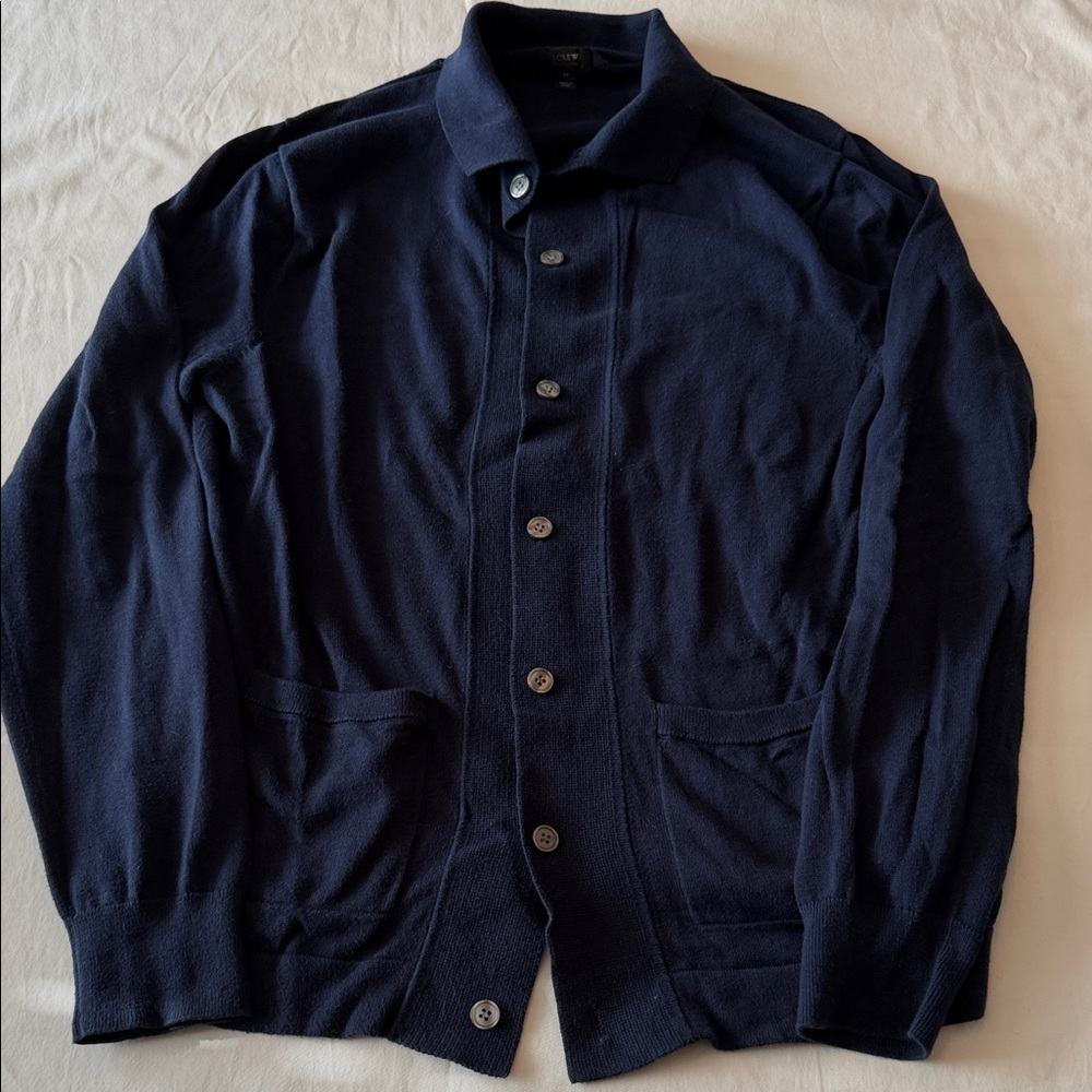J. Crew Navy Cardigan Sweater